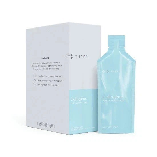 THREE Collagène Marine Sourced Collagen Supplement – 10 Packets – EXP 10/27