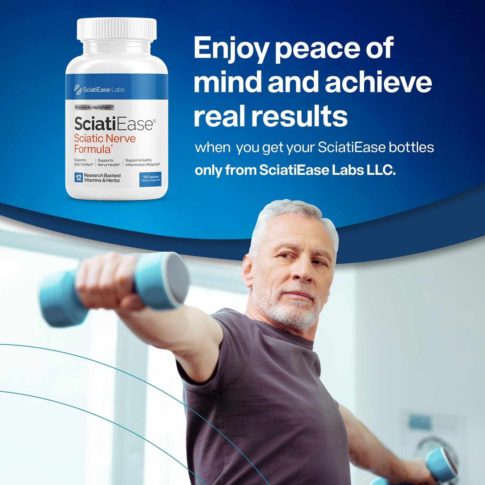 HOT-SciatiEase Labs Sciati Ease Sciatic Nerve Formula 300mg – 120 Capsules