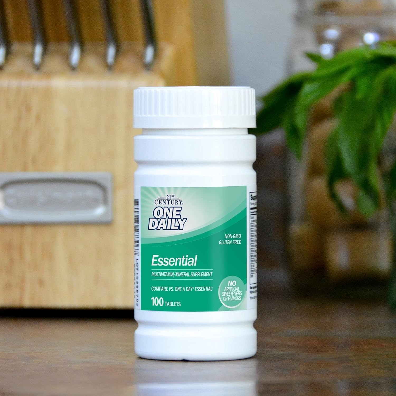 Daily Essential 100 Count Multivitamin Tablets – Easy to Swallow & Keto-Friendly
