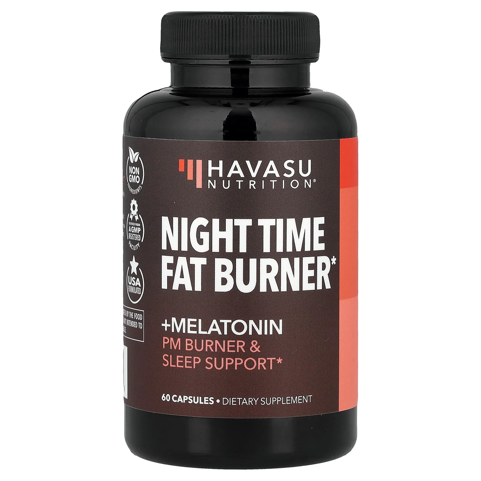 2 X Havasu Nutrition, Night Time Fat Burner + Melatonin, 60 Capsules