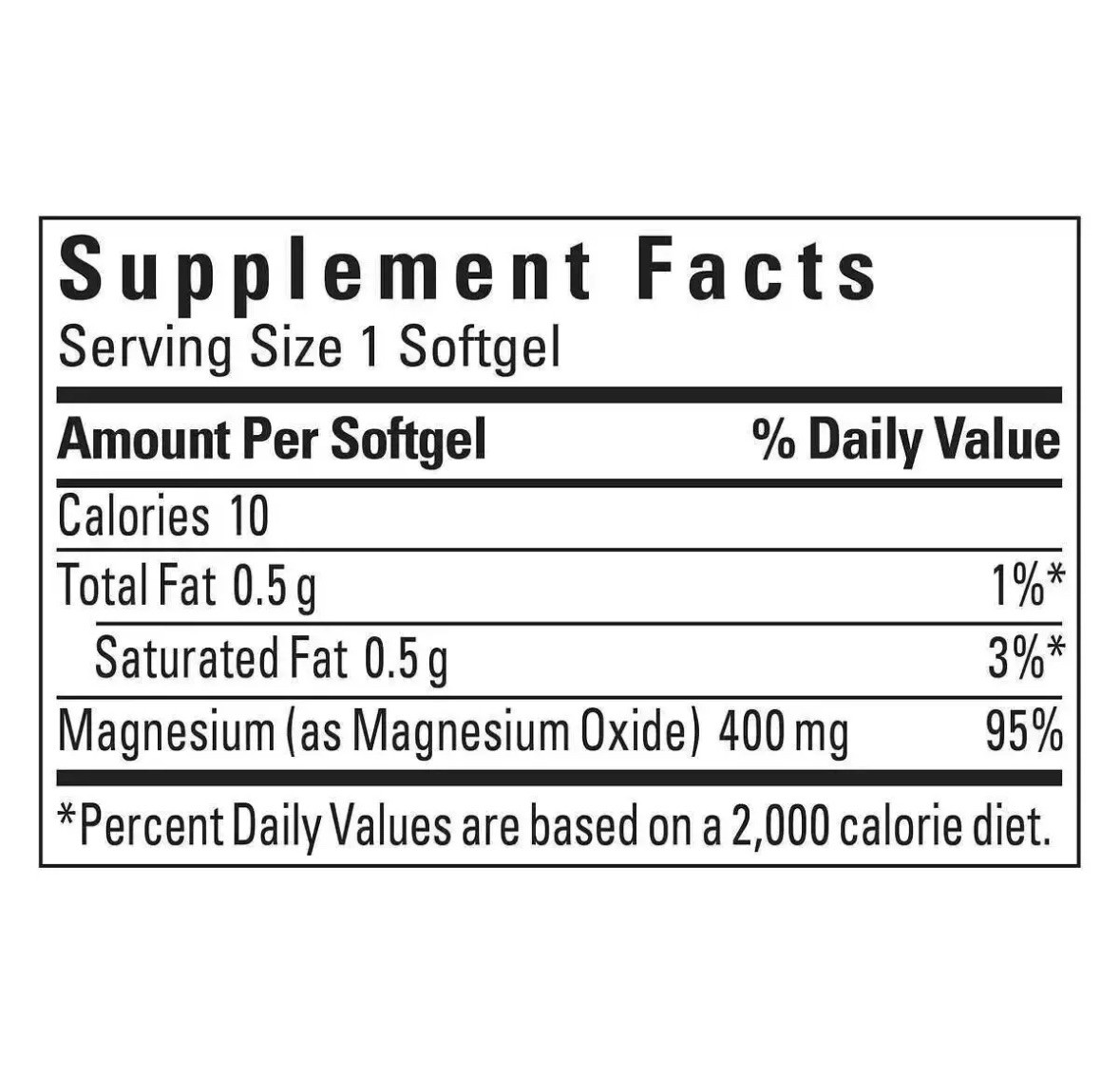 Nature Made Extra Strength Magnesium 400mg – 180 Softgels, 195 Units Bulk