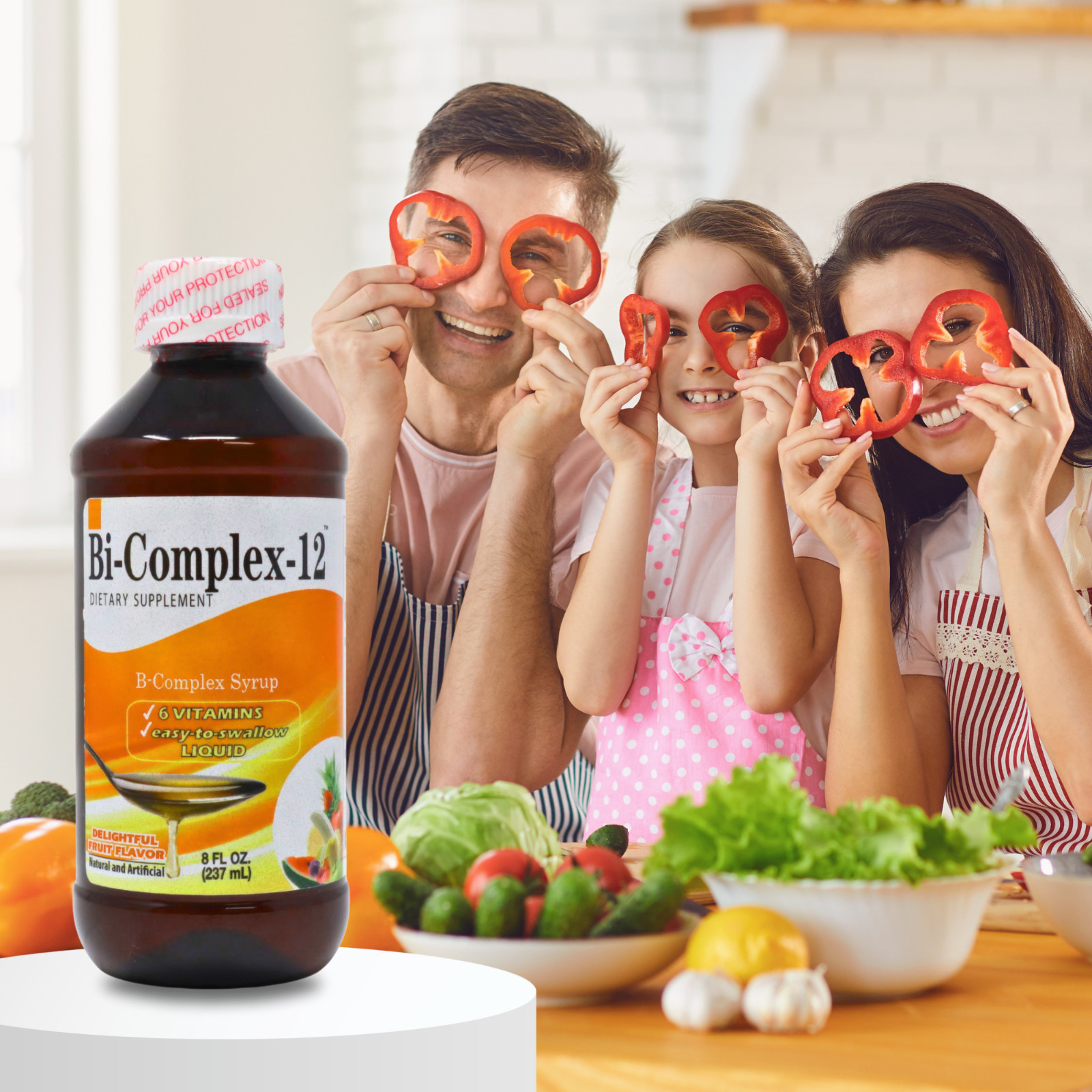 Menper Bi-Complex 12 Liquid 8 fl oz – Energy Support & Metabolism (2-Pack)