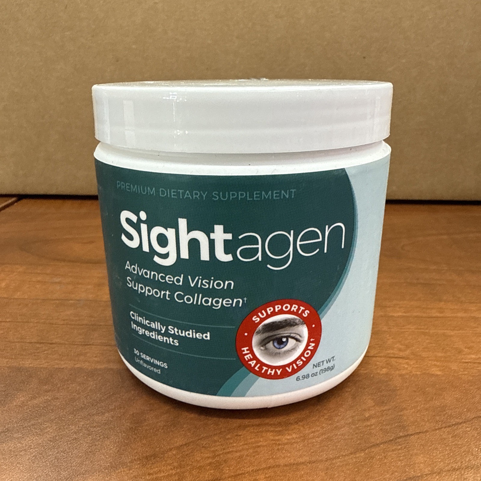 Sightagen Advanced Vision Support Collagen 30 Servings Dietary Supplement 09/27