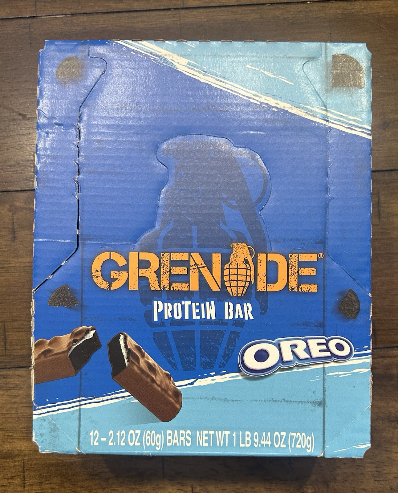 Grenade High Protein Bar Oreo 12 x 2.12 oz Bodybuilding Bars Exp 07/2026