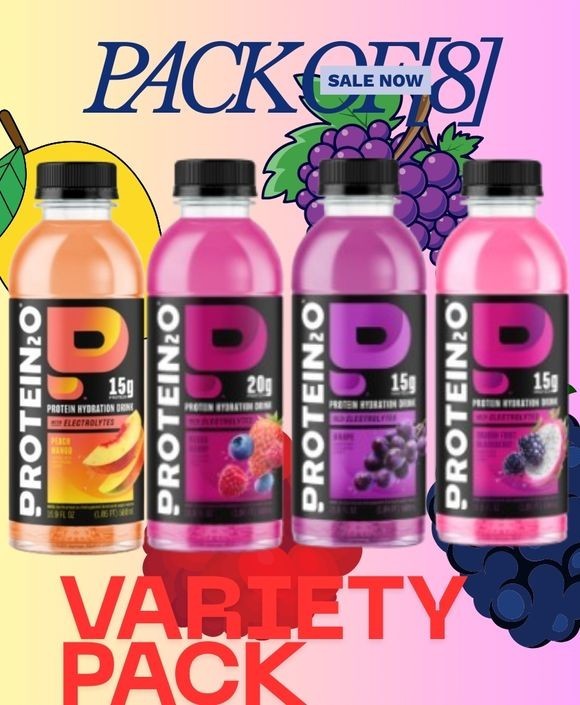 💧 Protein2o Protein Hydration Drink – Variety Pack of Flavors