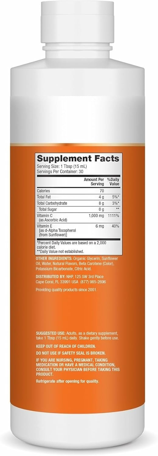 Dr. Mercola Liquid Liposomal Vitamin C, Citrus Vanilla 15.2 fl oz