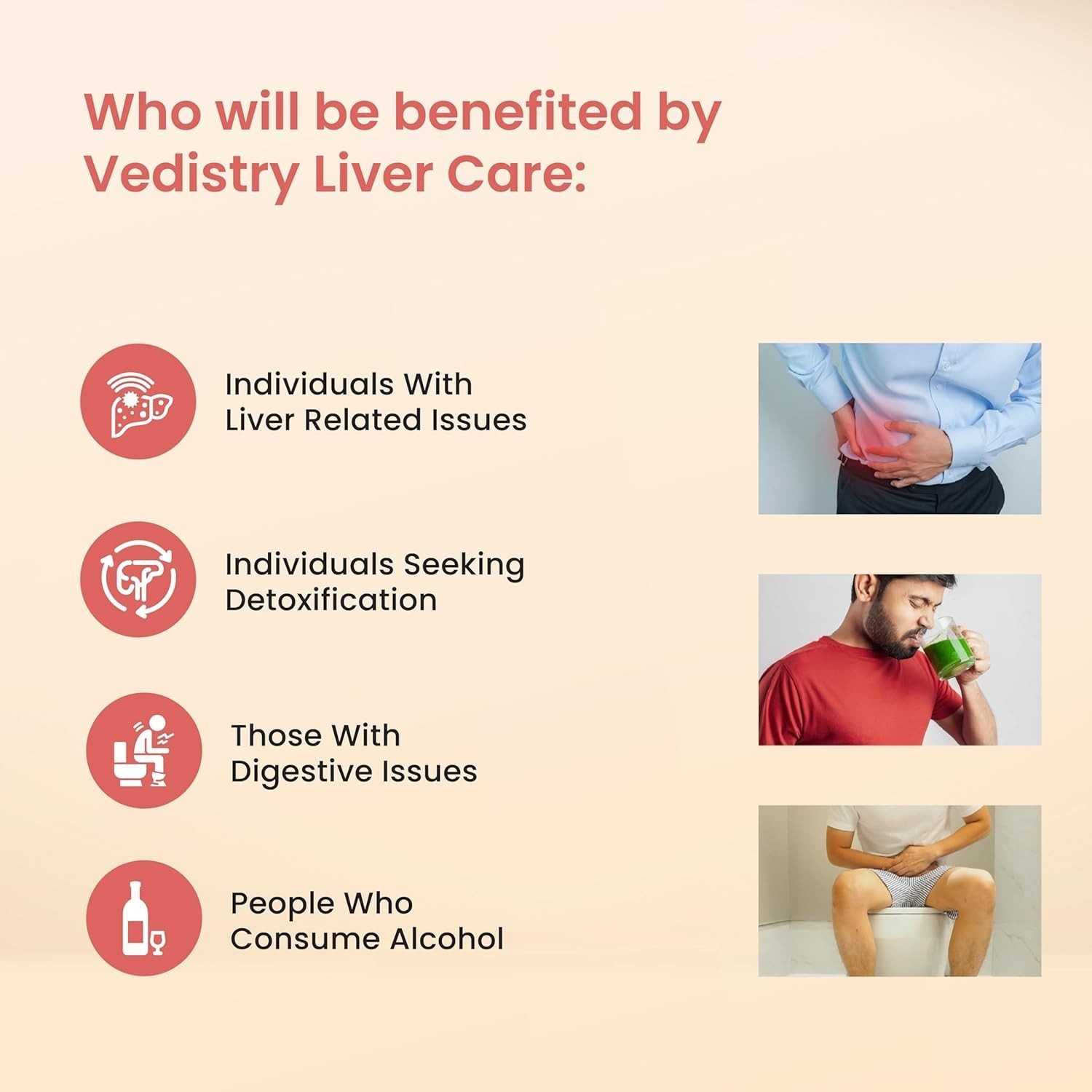 Vedistry Livercare 60 Tablets for Fatty Liver Liver Detox Bloating Indigestion