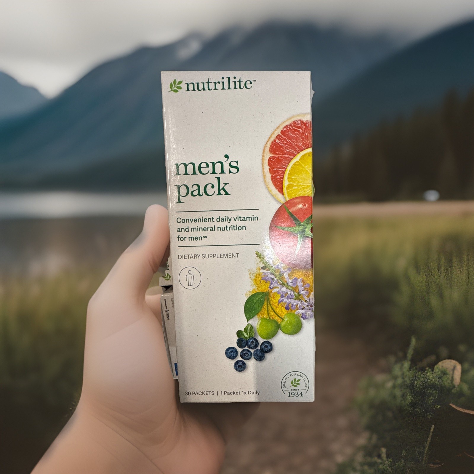 Nutrilite Men’s Daily Vitamin Pack 30 Packets Multivitamin Omega Energy Support