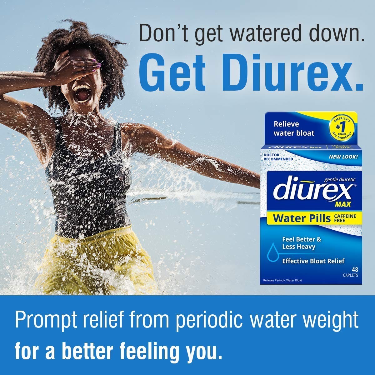 Caffeine-Free Bloat Relief Maximum Strength, Water Retention Support, 48 Count x