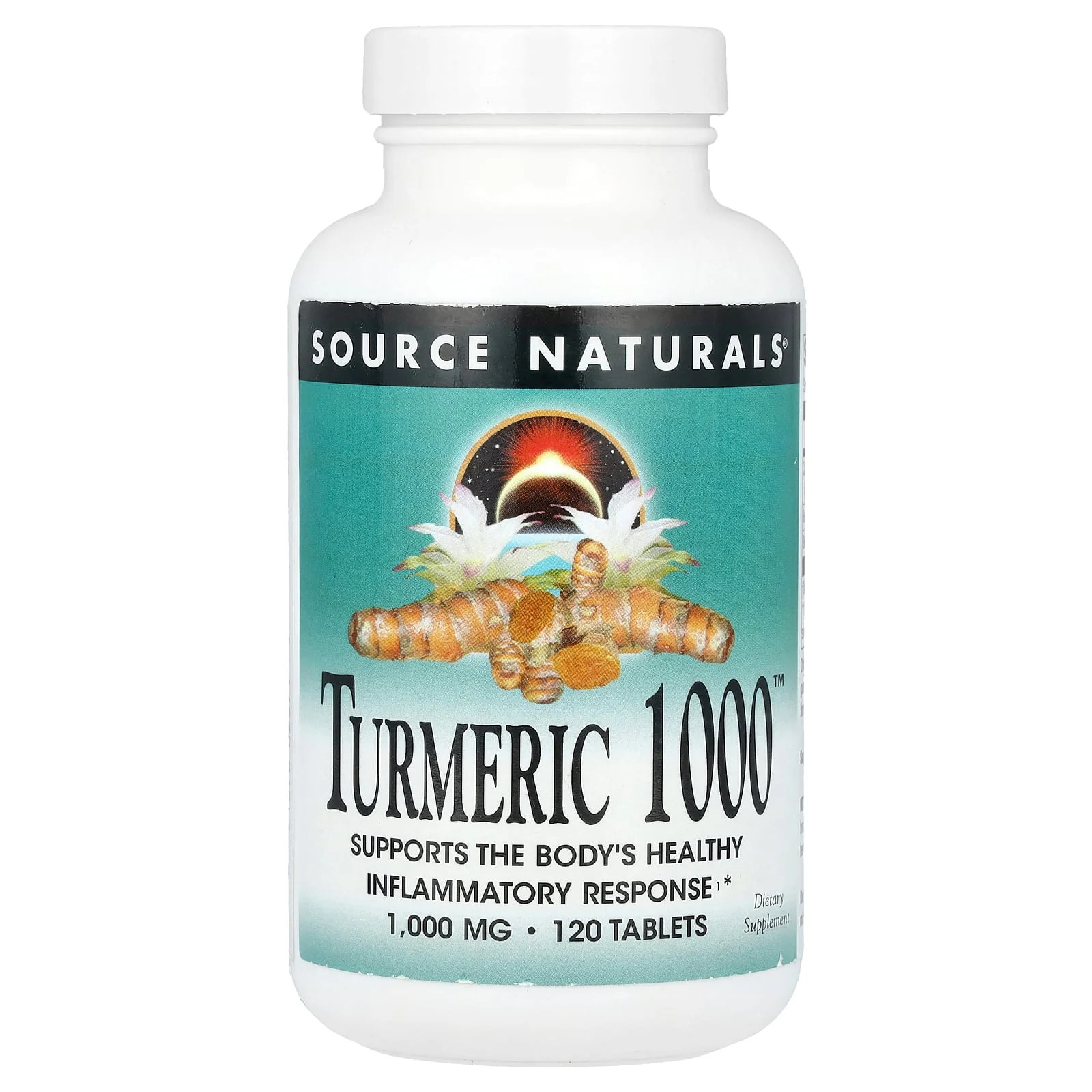 2 X Source Naturals, Turmeric 1000�, 1,000 mg , 120 Tablets