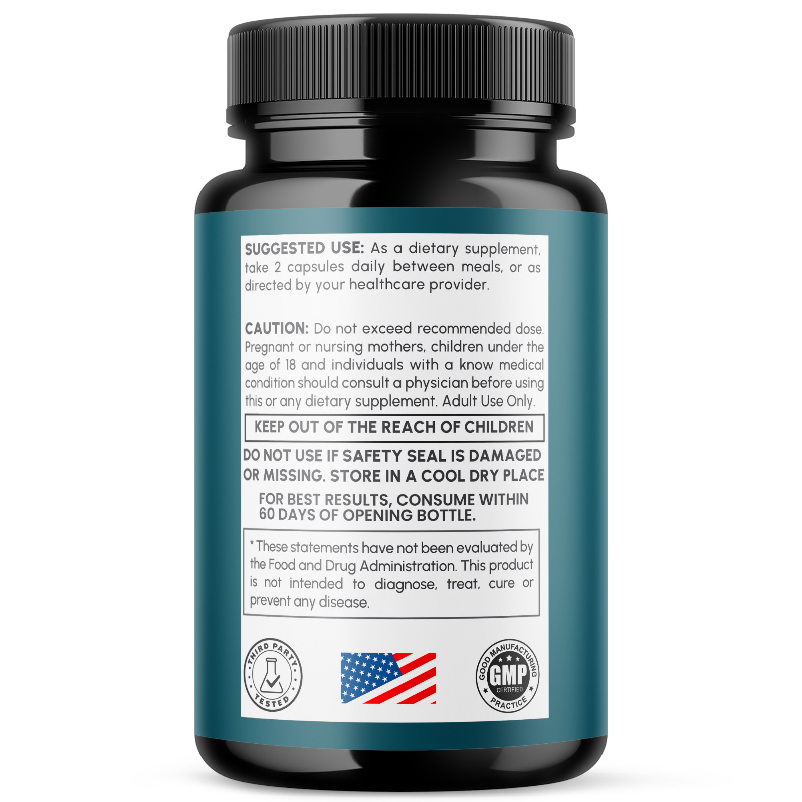 (5 Pack) Tstrive Advanced Male Health Support Supplement Tst Rive 300 Capsules