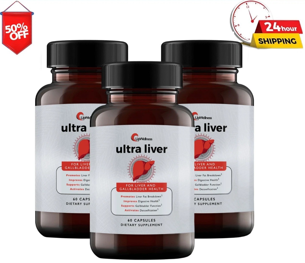 UpWellness Ultra Liver Supplement Liver Cleanse Detox & Repair Health