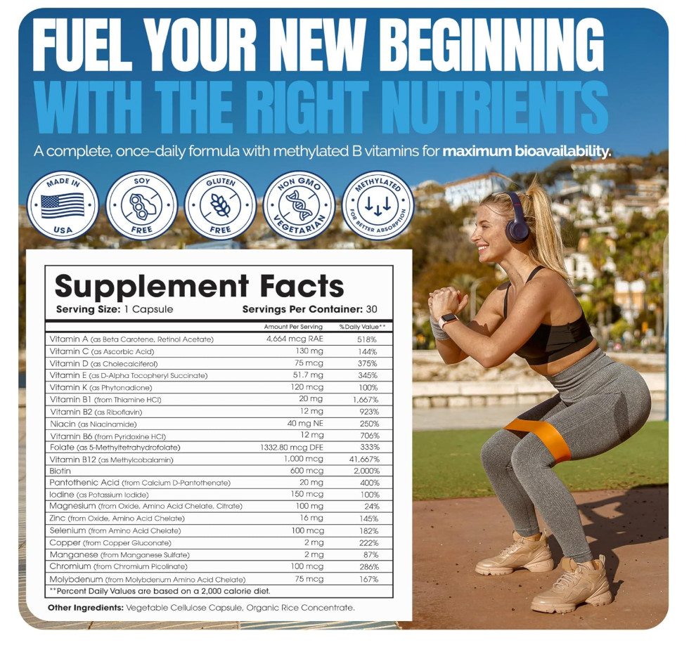 2 Pack – Shiny Leaf Bariatric Multivitamin No Iron 60 Caps Total – EXP 01/29
