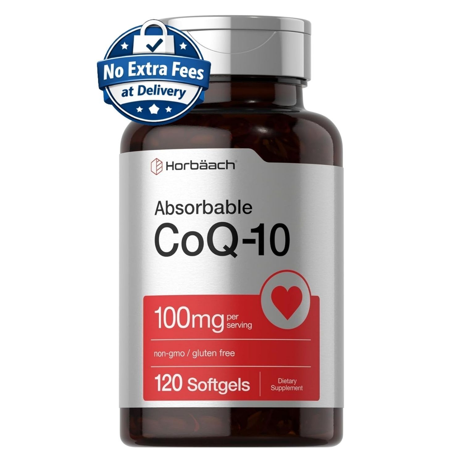 CoQ10 100 mg 120 Cápsulas Blandas con Extracto de Pimienta Negra 95% Piperina