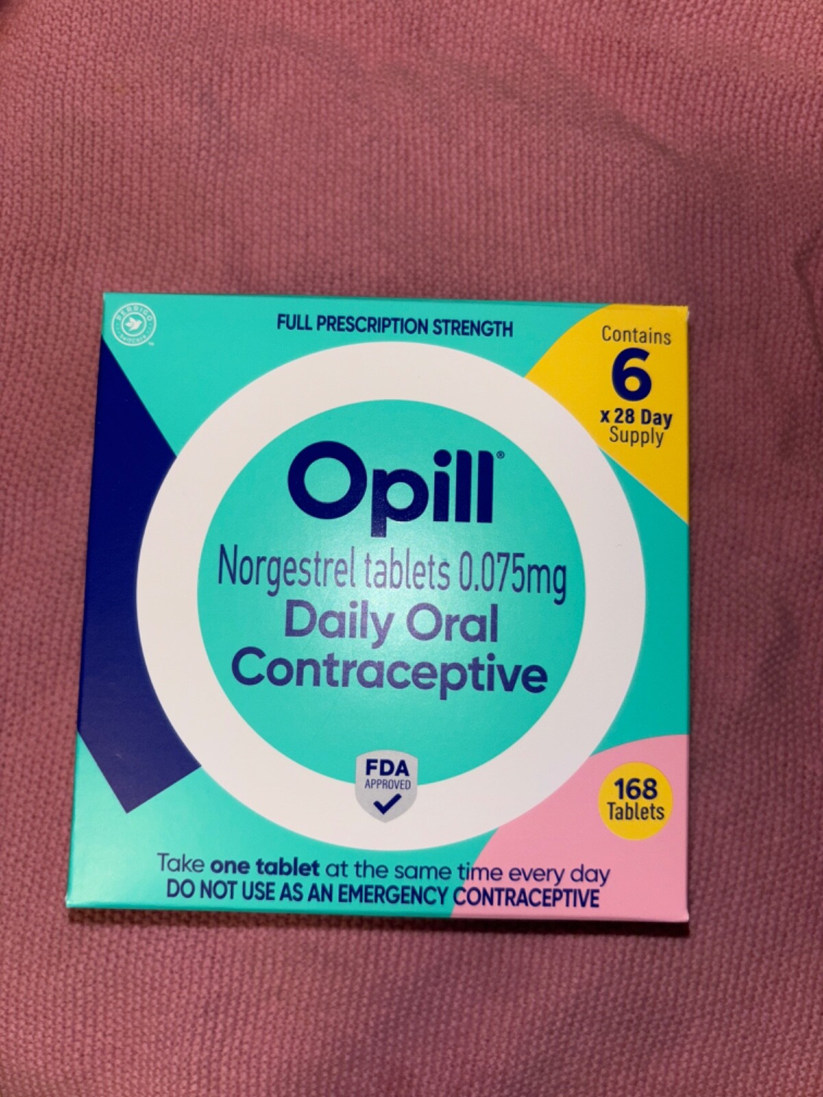(168ct) 💊Opill Daily | 6 Month Supply | 0.075mg | Exp.8/2026