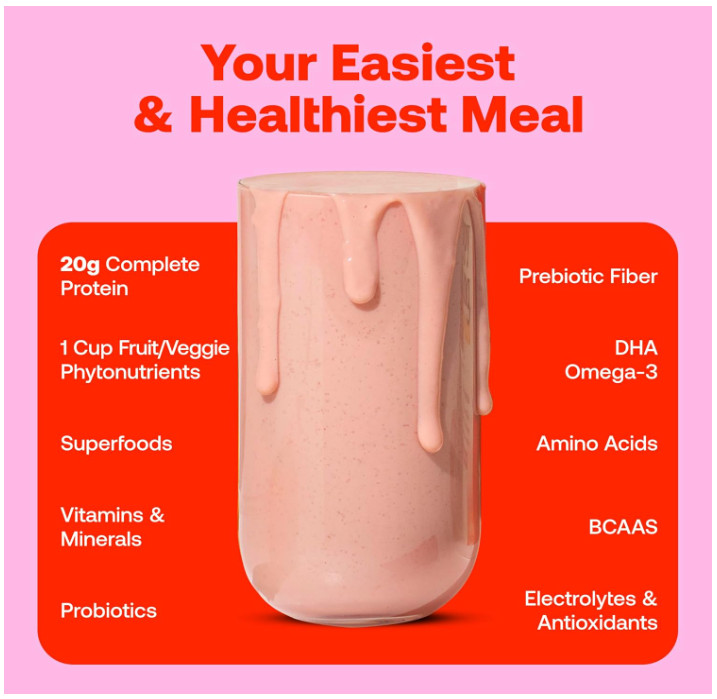 Happy Viking Strawberry Protein 15 Meals 30g Plant Protein Vegan