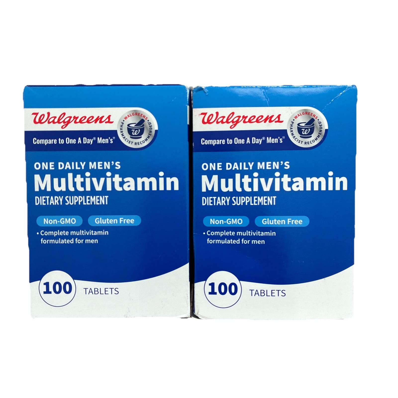 2 Walgreens Men’s One Daily Multivitamin Supplement 100 Tablets Exp. 6/26