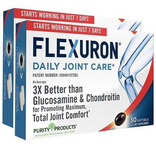 2X Flexuron Joint Formula by Purity Products 2 Boxes Brand New Expires 5/2027