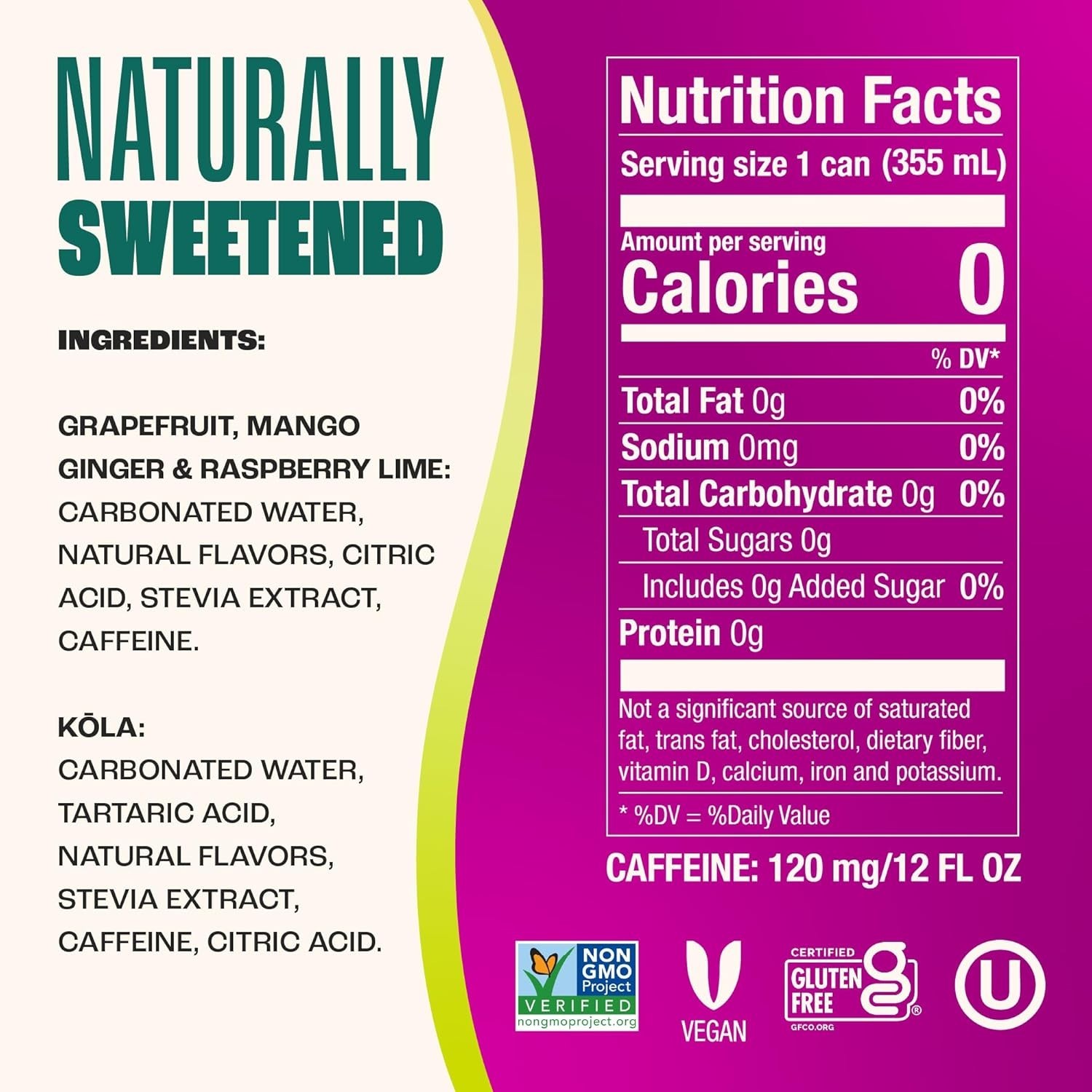 Zevia Zero Sugar Energy Drink, Classic Variety Pack, 12 12 Ounce (Pack of 12)