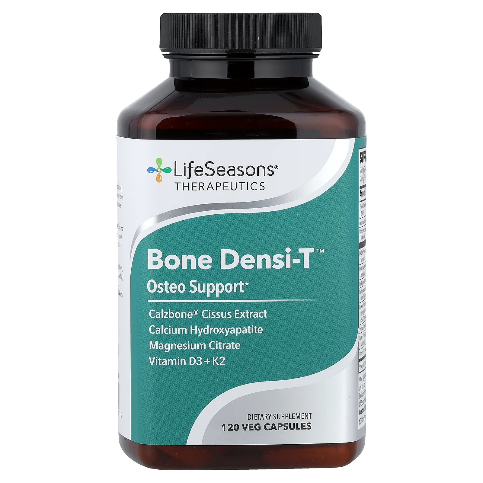 2 X LifeSeasons, Therapeutics, Bone Densi-T�, Osteo Support, 120 Veg Capsules