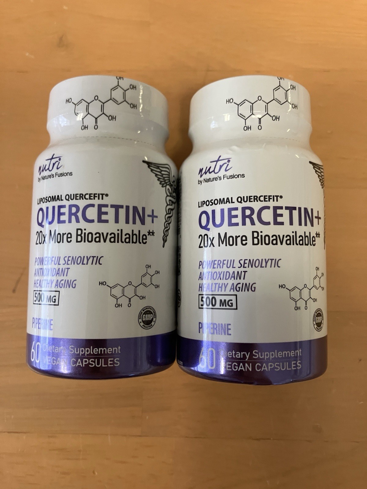 2-pk, Nutri by Nature’s Fusions Quercetin Dietary Supplement 500mg, 120 caps