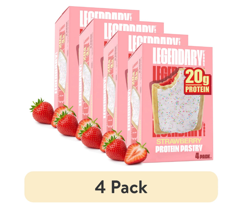 Legendary Foods Protein Pastry Strawberry 4 Pack Keto Gluten Free