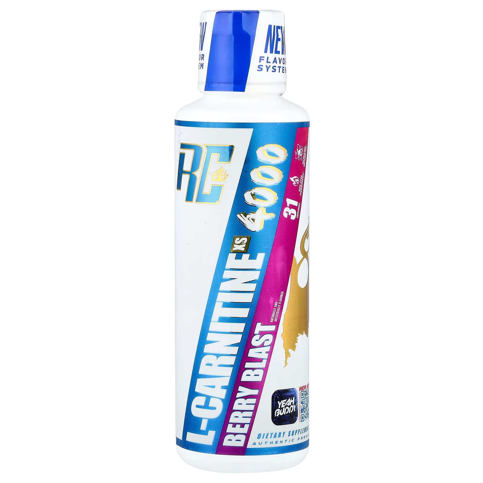 2 X Ronnie Coleman, L-Carnitine XS� 4000, Berry Blast, 15.72 fl oz (465 ml)