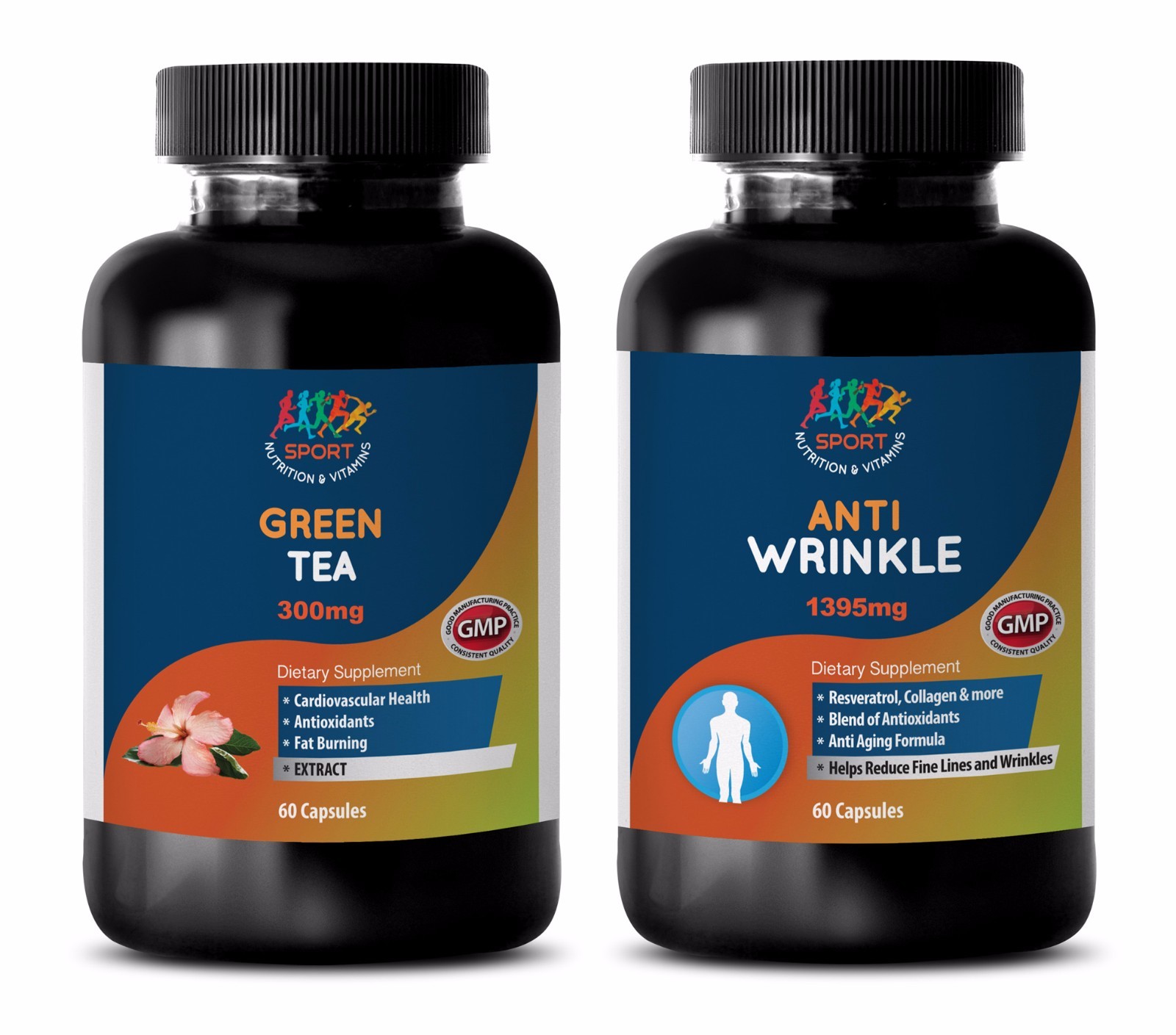 energy supplement powder – GREEN TEA – ANTI-WRINKLE COMBO 2B – grape seed folic