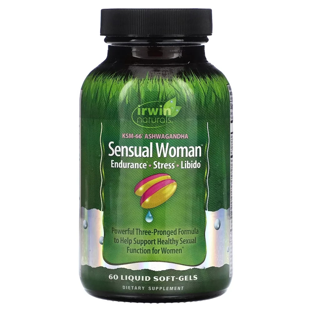 Irwin Naturals Sensual Woman support Endurance Stress Libido 60 Liquid Soft-Gels
