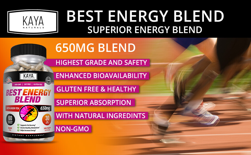 Best Energy Blend 60Ct -Energy Support, Boost Metabolism, Weight Management
