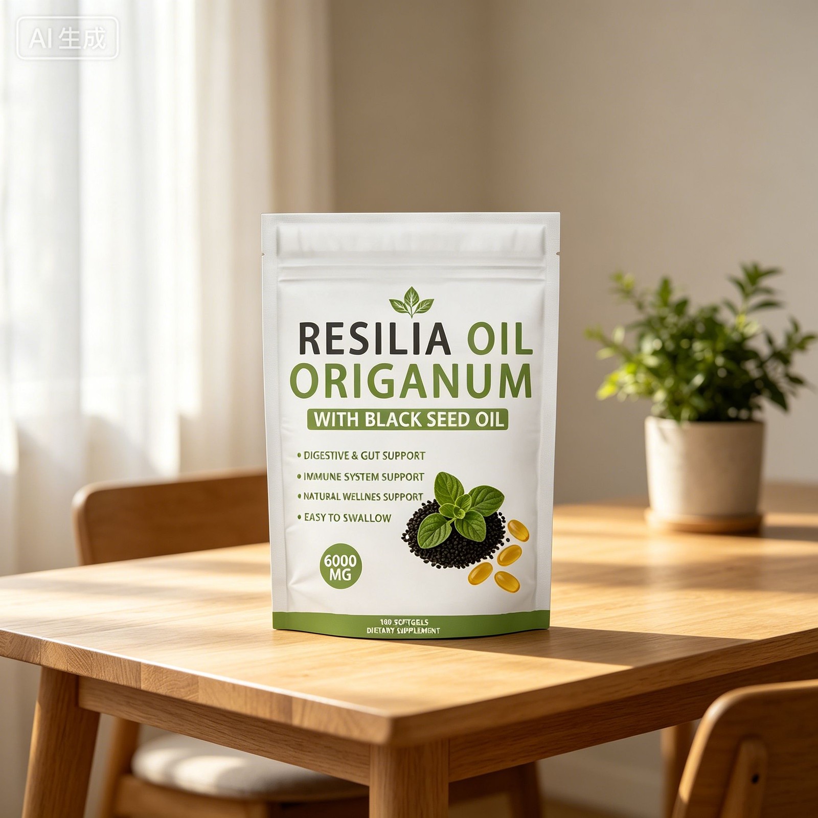Oil Resilia Of Oregano Seed Black With Oil 6,000MG