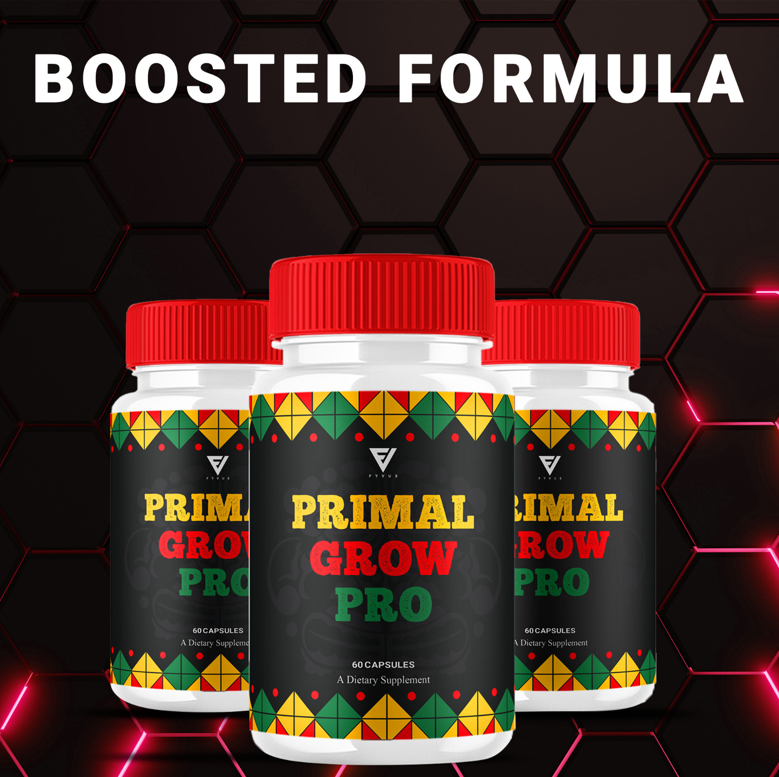 (3 Pack) Primal Grow Pro Capsules PrimalGrow Pro Max Performance (180 Capsules)