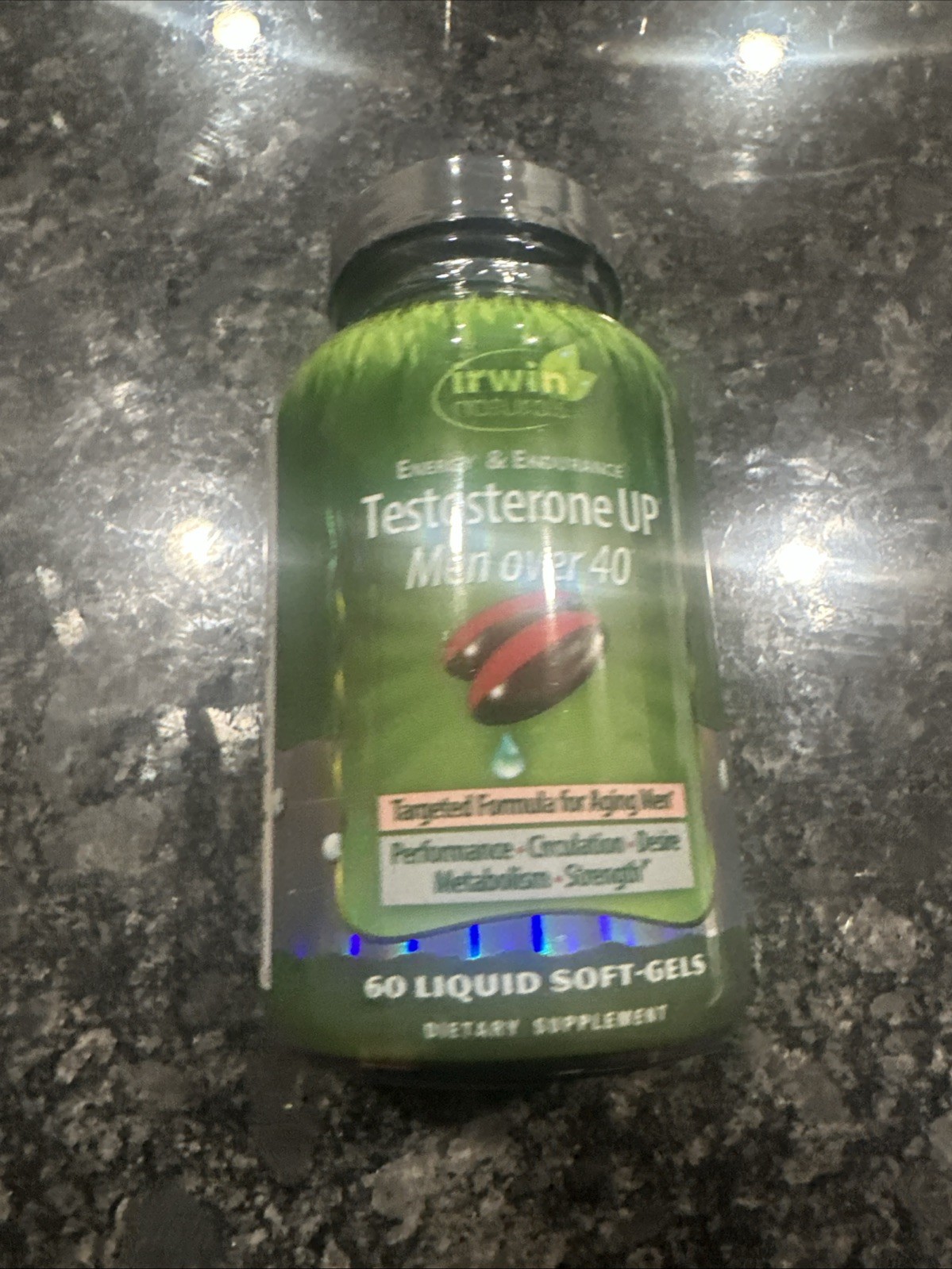 Irwin Naturals Testerone UP, Men Over 40, 60 Liquid Softgels
