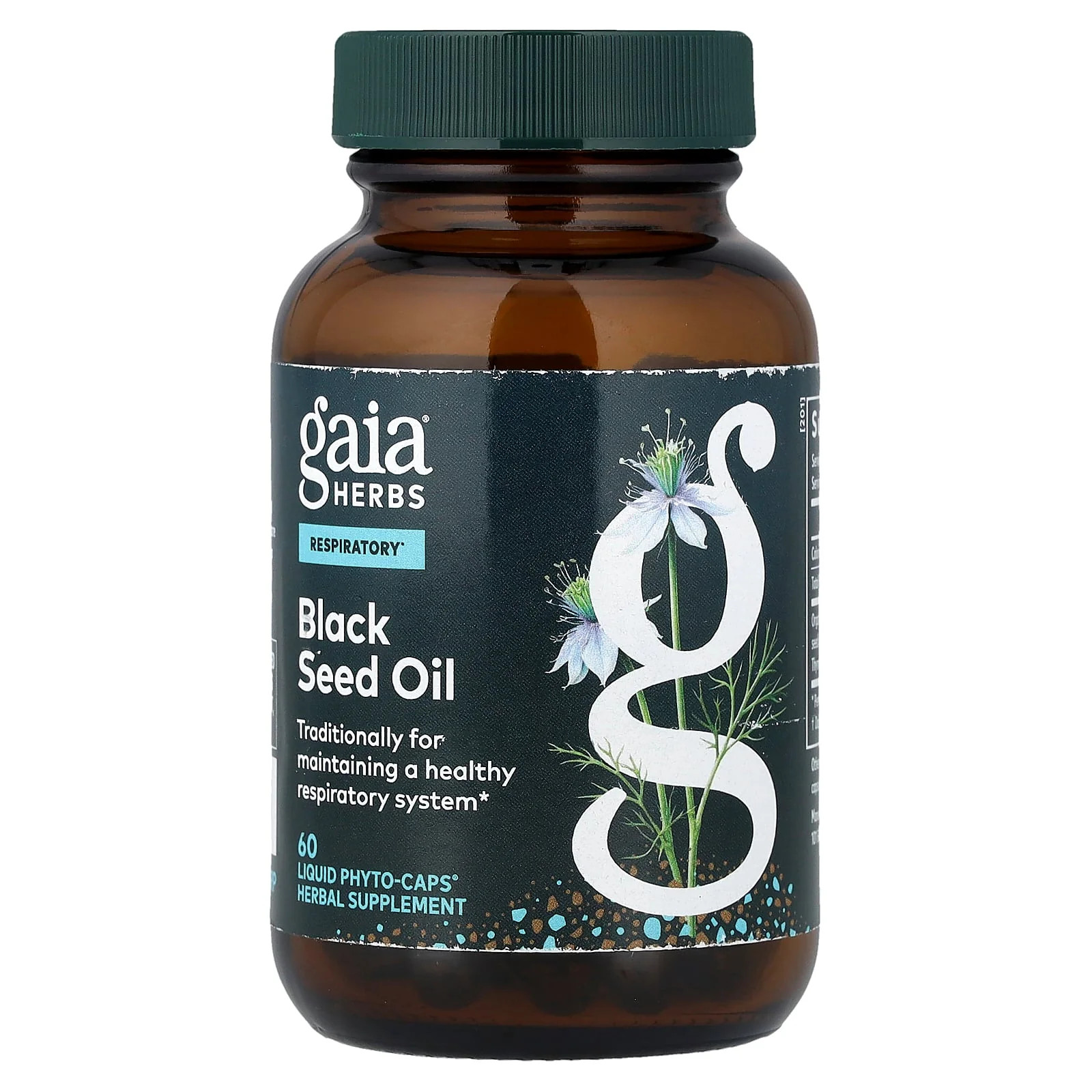2 X Gaia Herbs, Black Seed Oil, 60 Liquid Phyto-Caps� (200 mg Per cap)