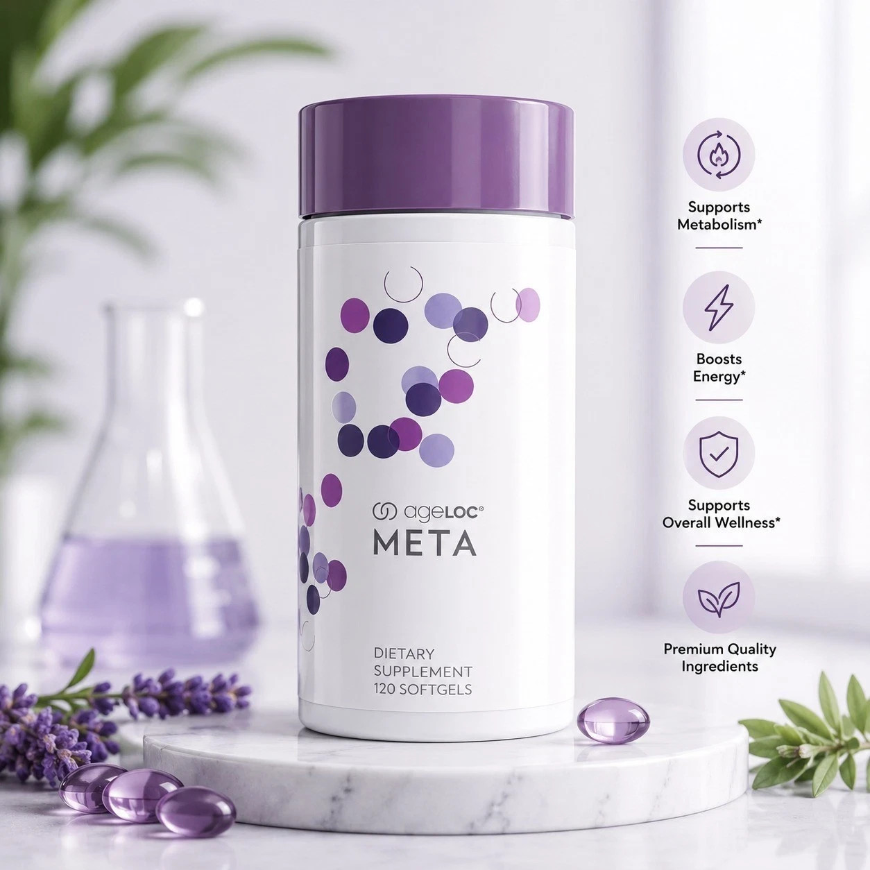 Nu Skin Pharmanex AgeLoc Meta Metabolism Support NEW SEALED Exp 08/2027 Nuskin
