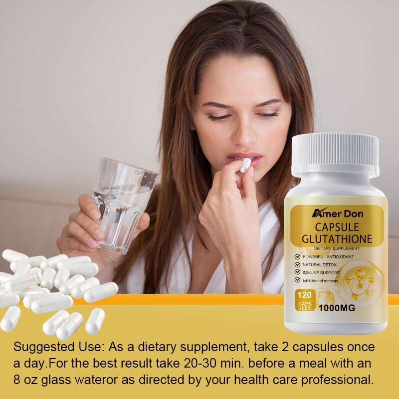 L-Glutathione 1000mg Capsules – Antioxidant, Liver, Immune & Cell Health Support