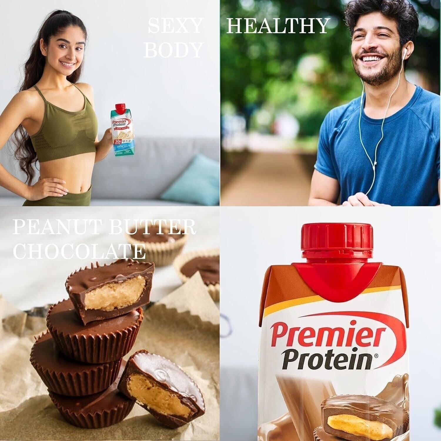 Premier Protein Chocolate Peanut Butter 10 Pack in The Award Box Packaging.