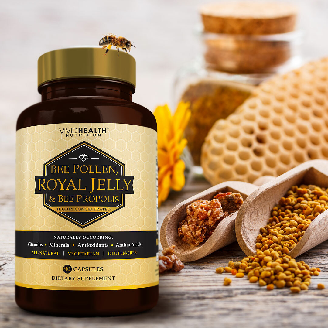 Immune Boosting Supercharger, ROYAL JELLY with BEE POLLEN & BEE PROPOLIS by VHN