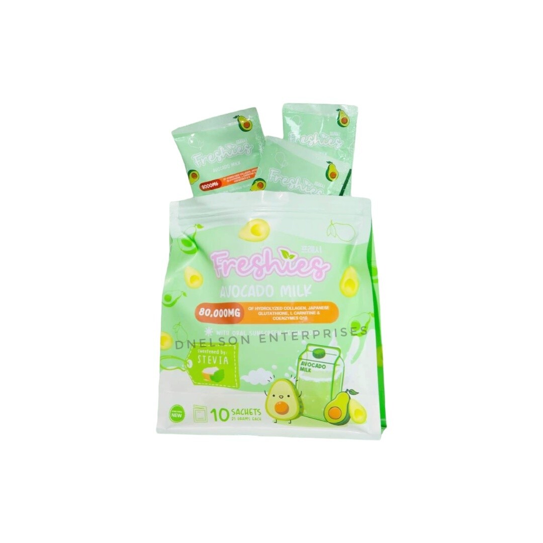Freshies Avocado Milk by Juju Glow 10 sachets x 21g