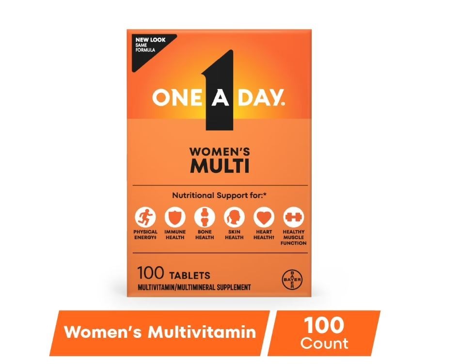 One A Day Multivitamin for Women with Biotin, & Skin Health Support, 100 Count