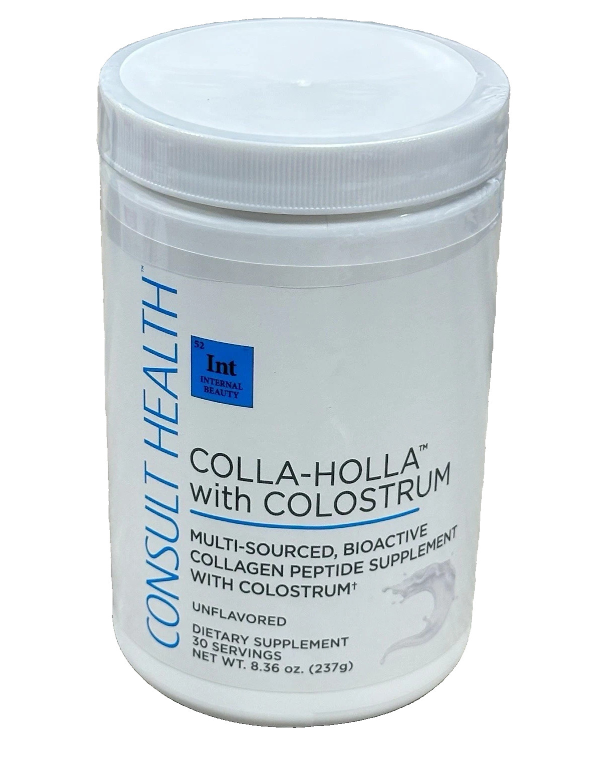 Consult Health Colla-Holla With Collostrum Unflavored 30 Servings – Exp 11/2026