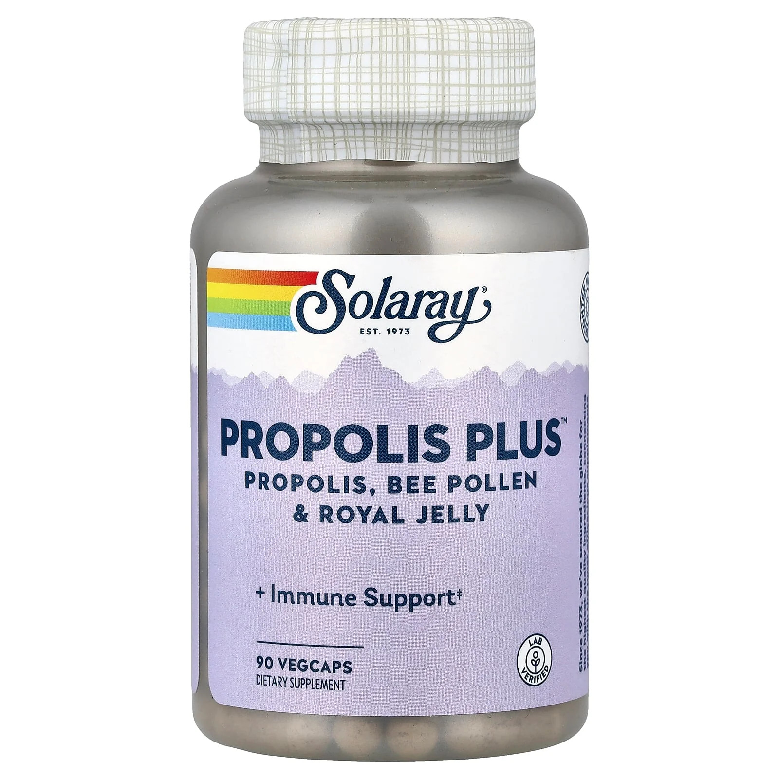 2 X Solaray, Propolis Plus�, Propolis, Bee Pollen & Royal Jelly, 90 VegCaps