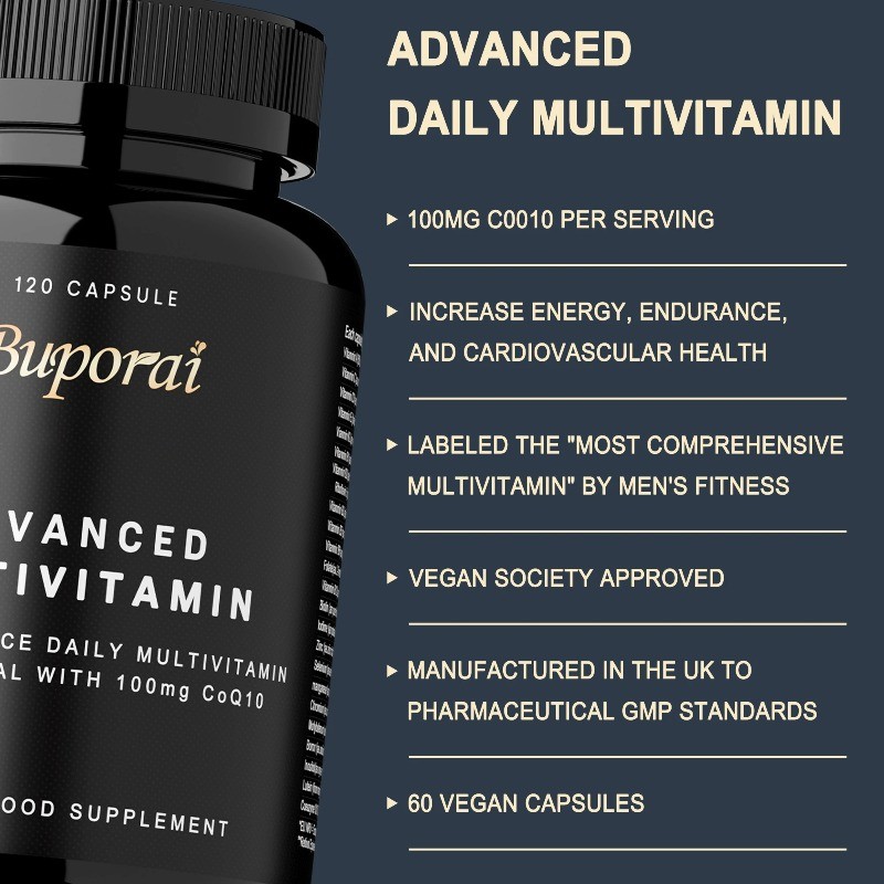 Multivitamin 120pcs,Supports Cell Regeneration,Promotes Heart and Brain Function