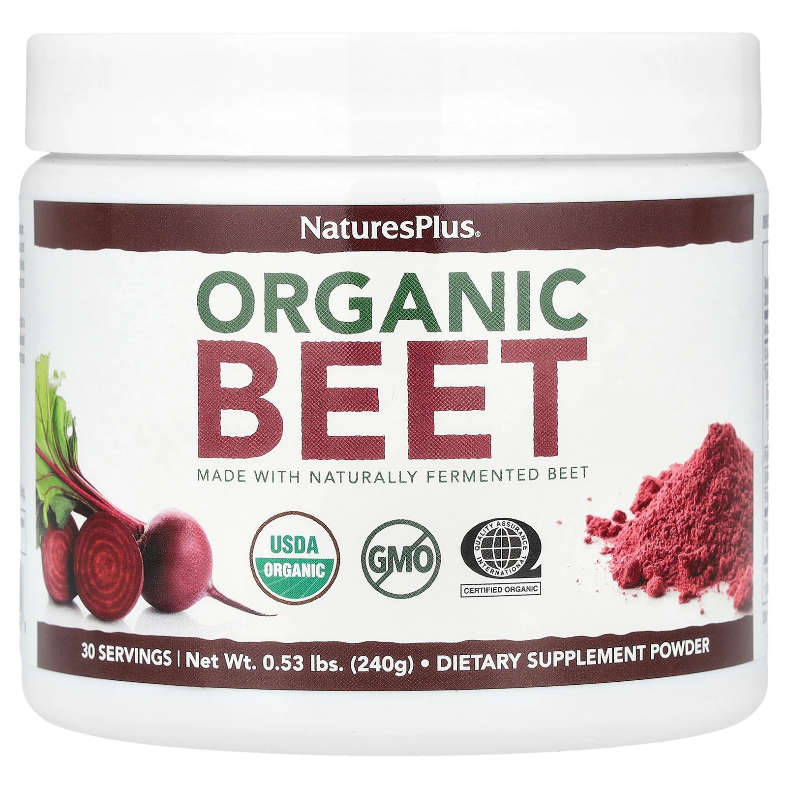 2 X NaturesPlus, Organic Beet, 0.53 lbs (240 g)