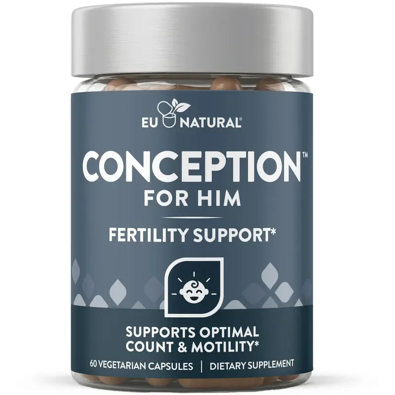 Conception For Him Fertility Support for Men, 60 Vegetarian Capsules (Overstock)