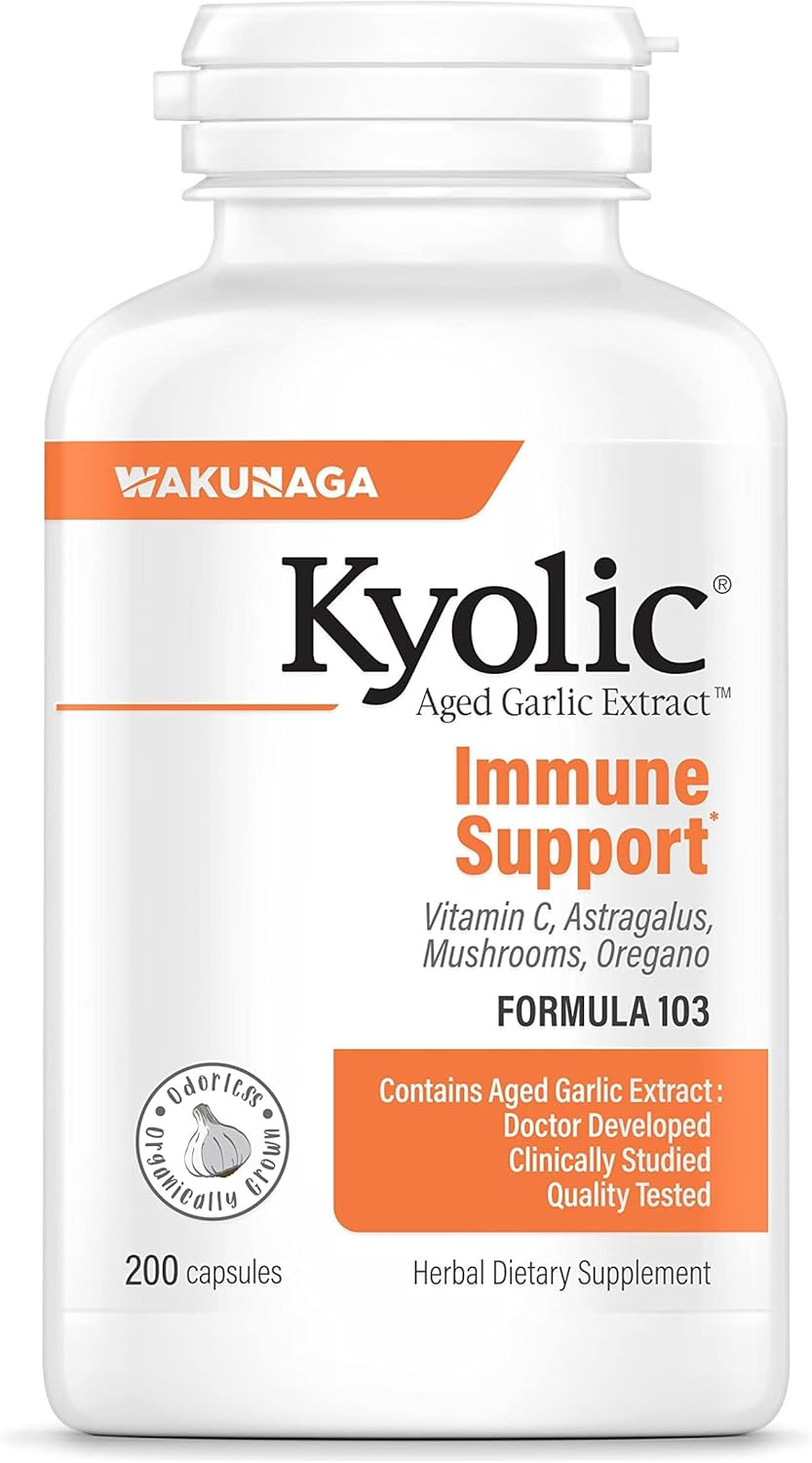 Aged Garlic Extract Formula 103, Immune Support*, 200 Capsules