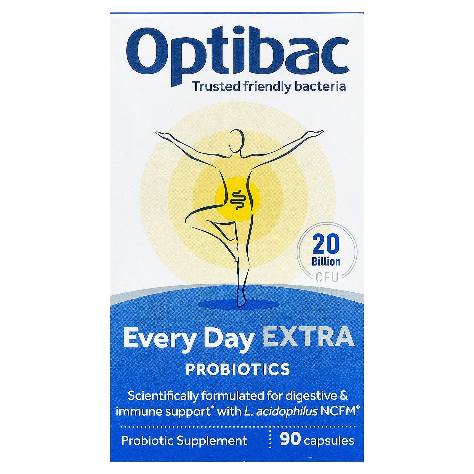 2 X Optibac, Every Day Extra Probiotics, 90 Capsules