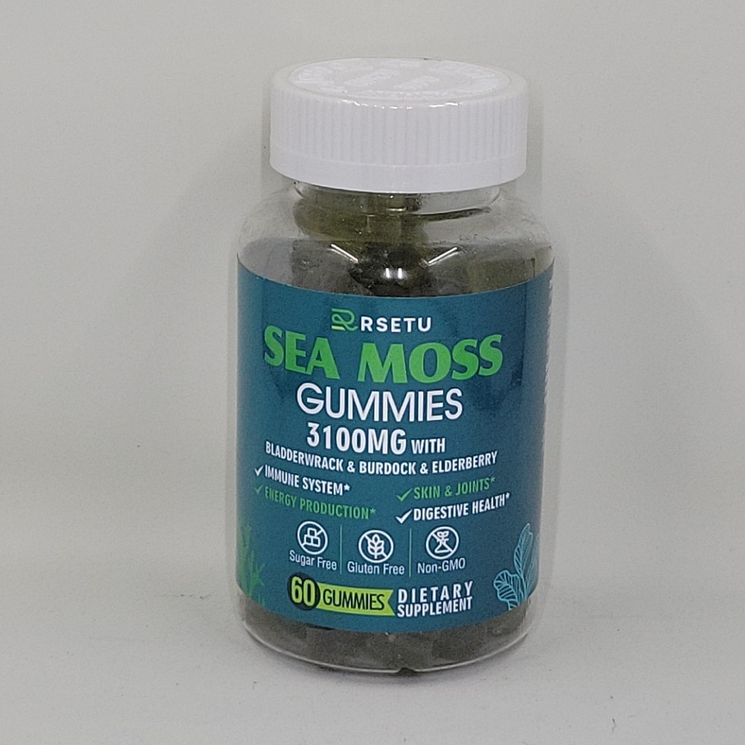 Rsetu Sea Moss 3100mg Immune, Skin & Joints Gummy 60ct Exp April 2027