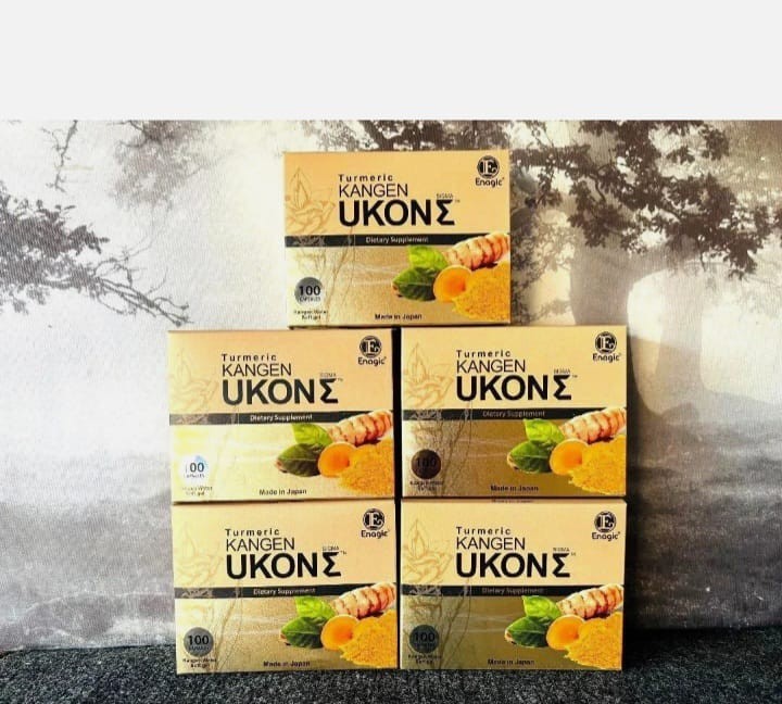5 Boxes – Turmeric Kangen Ukon Turmeric ENAGIC 100 Vegan Softgels Exp 09/2028