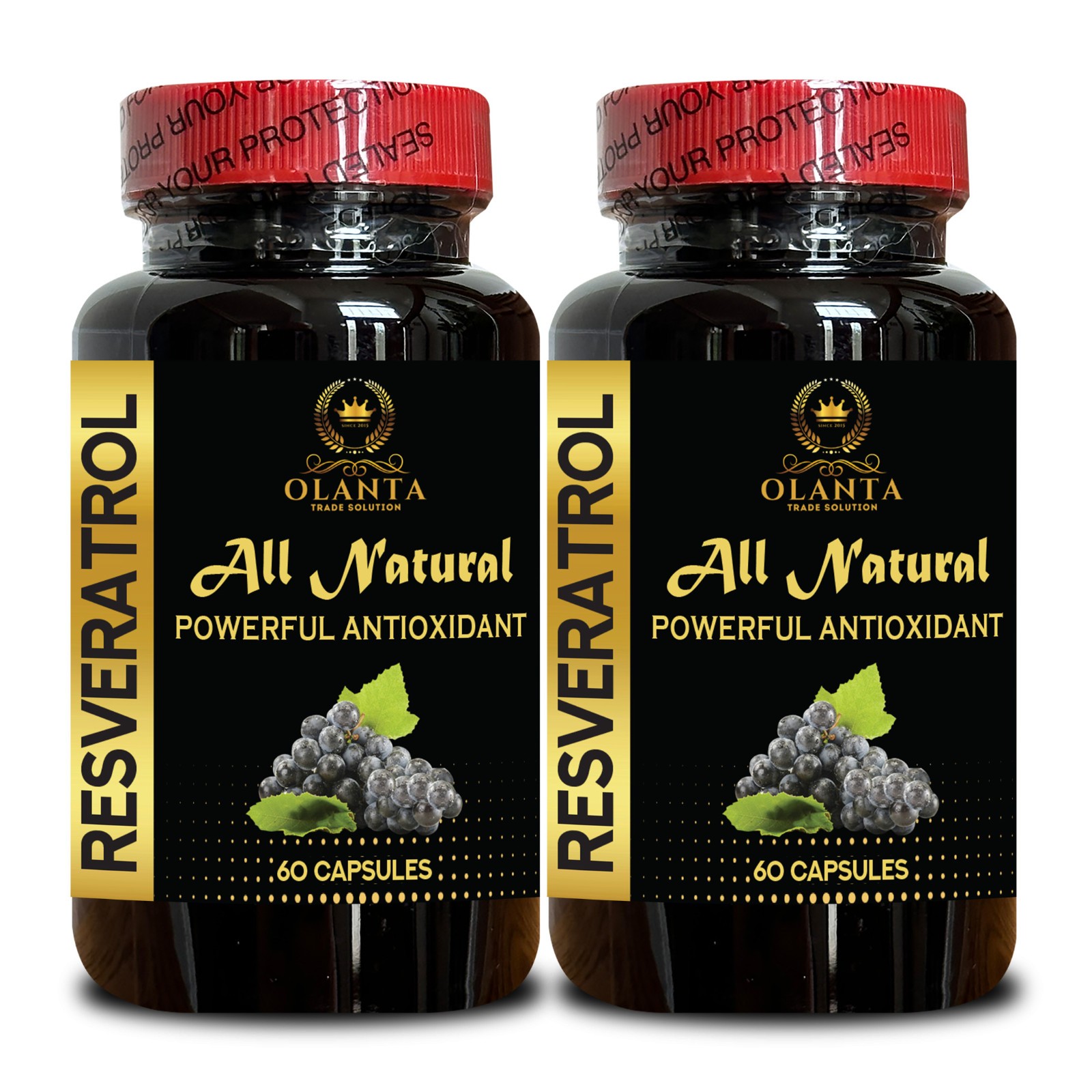 Trans-Resveratrol Supplement | Plant Polyphenols | Vitality & Energy Support 2B